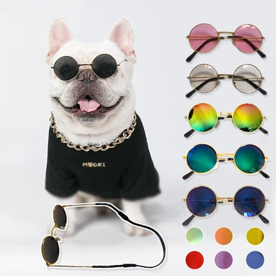 Lovely Vintage Round Cat Sunglasses wear