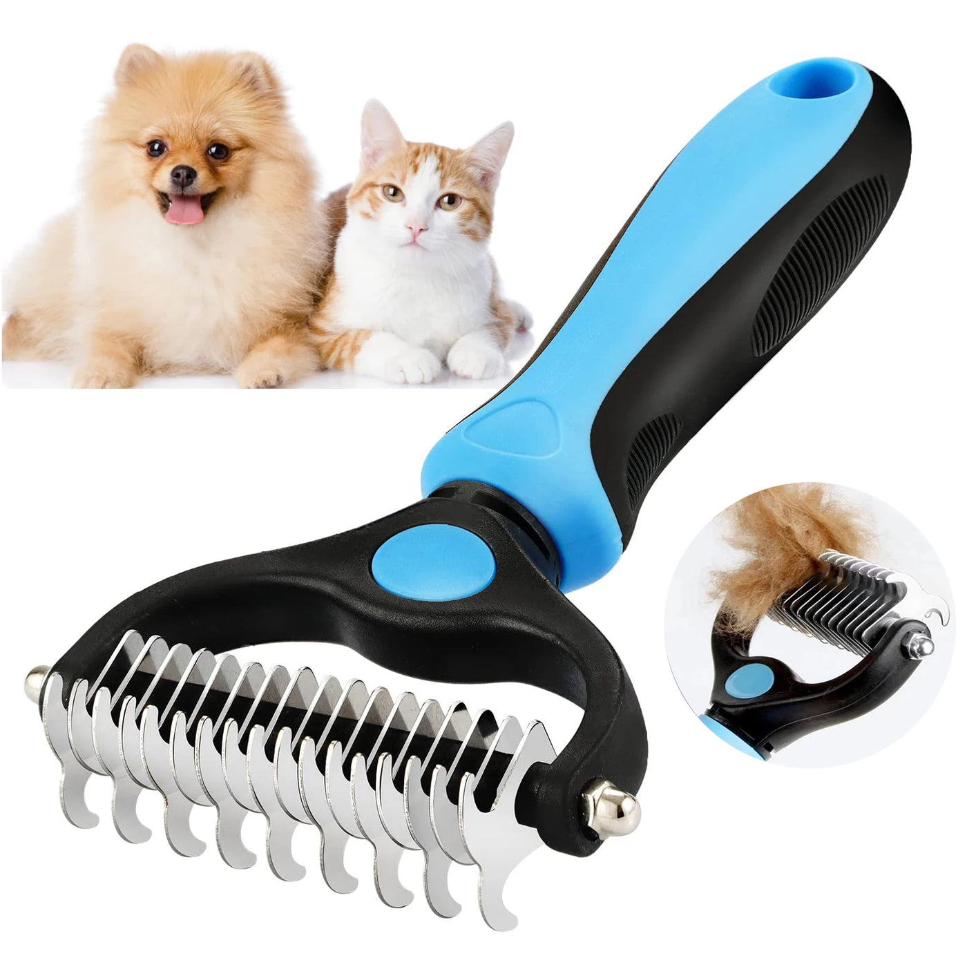 Professional Pet Deshedding Brush Dog Hair