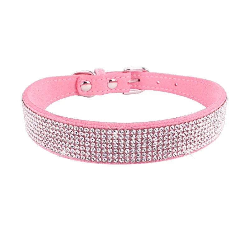Dog Collar Crystal Glitter Rhinestone Pet