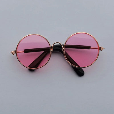 Lovely Vintage Round Cat Sunglasses wear