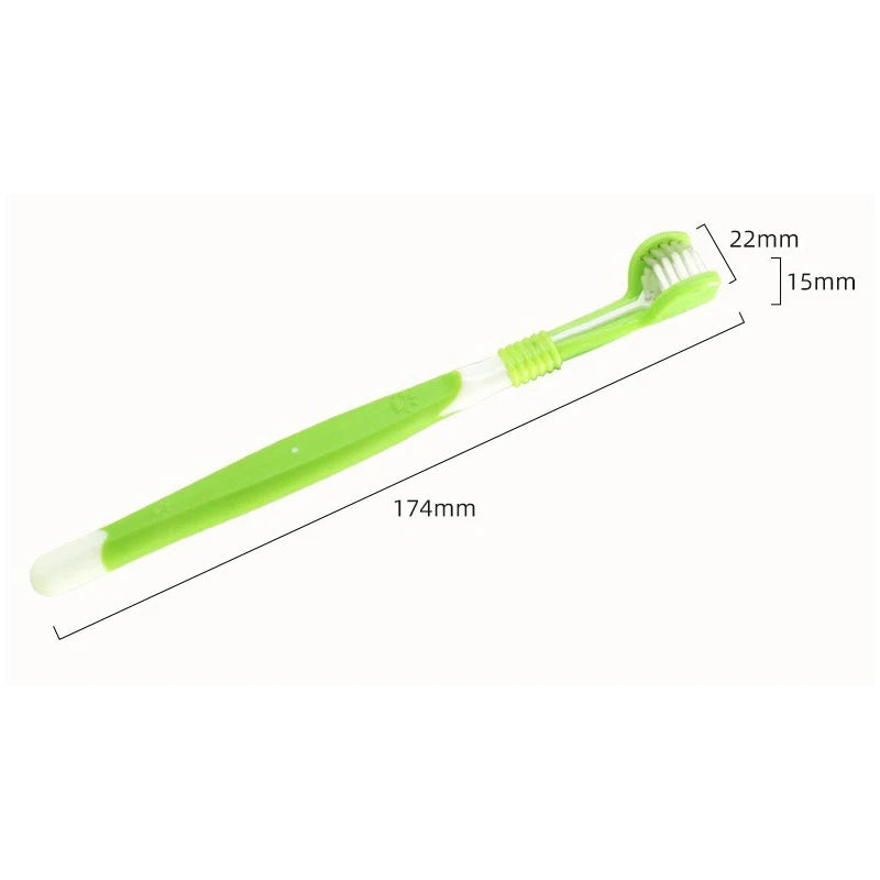 Sided Pet Toothbrush Dog Plastic Toothbrush