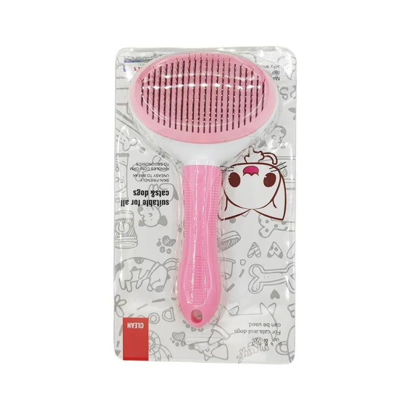 Self-cleaning Pet Hair Remove Comb Cat