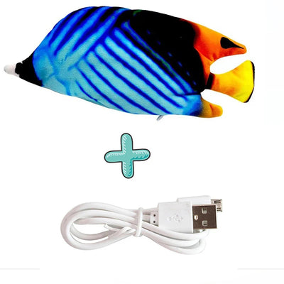Cat USB Charger Toy Fish Interactive Electric